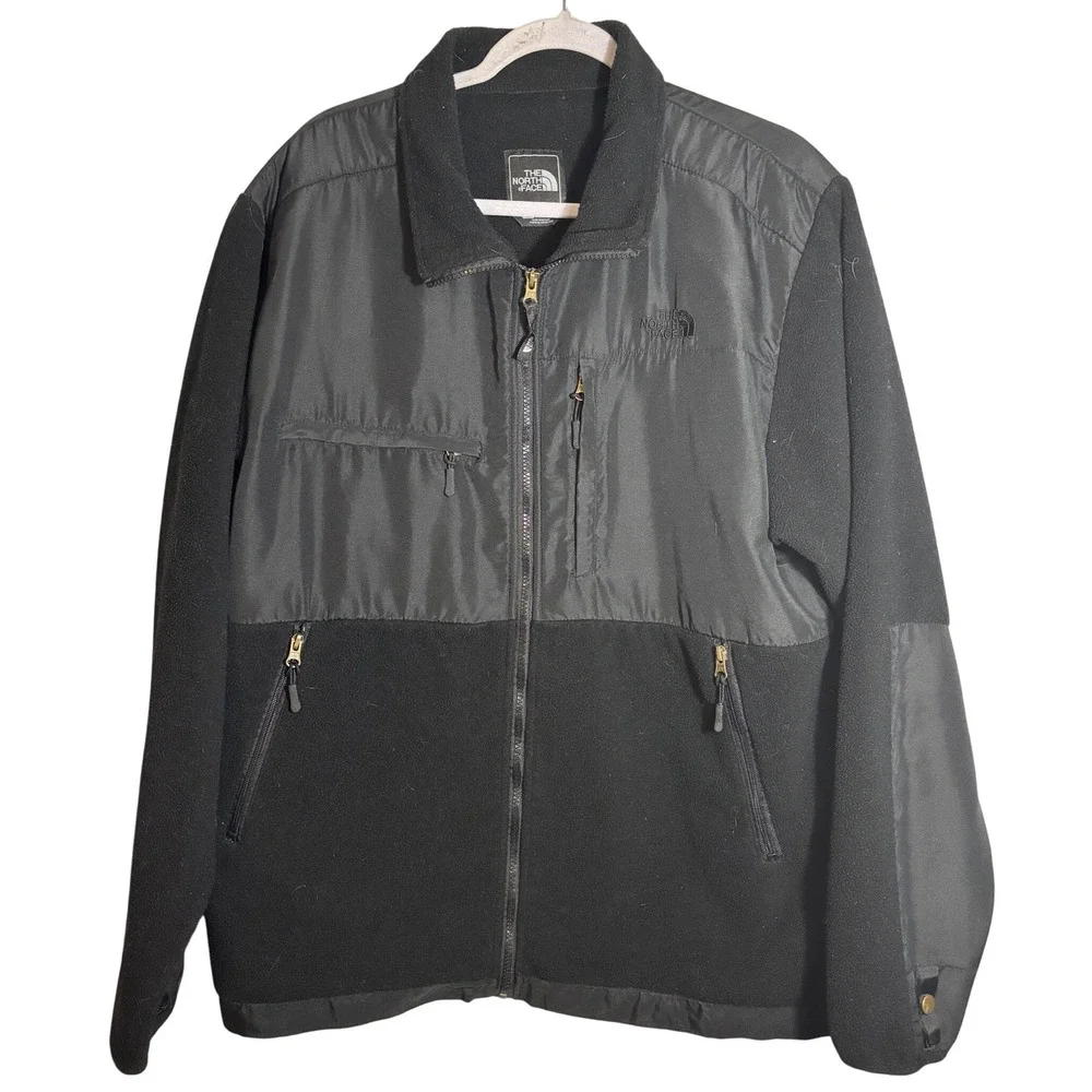 The North Face Denali Polartec Fleece Full Zip Jacket Black Men's Size XL‎